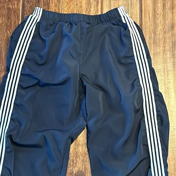 Juniors Edikted Remy Ribbon Track Pants Navy Blue, Size S - Picture 2 of 6